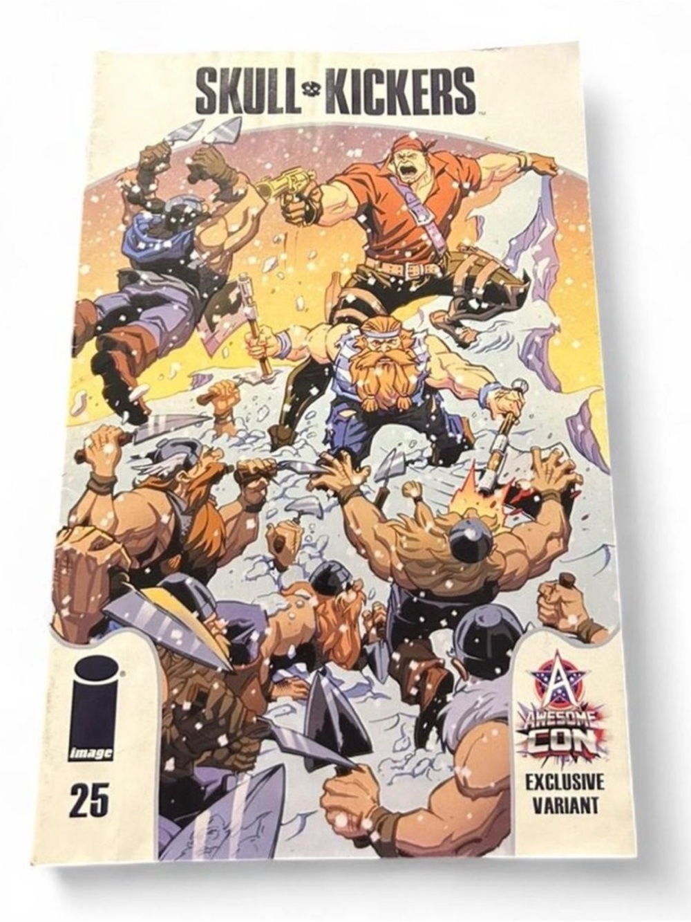 ExclusiveLMSM Skullkickers Comic Book Cover - White, Yellow, Orange, Blue